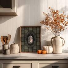 1pc Frameless Rustic Fall Pumpkin Botanical Wall Art Dorm Gift - Multi-color - View 4