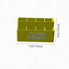 Personalized Pen Holder STL File | Customized Name Pen Holder | 3D Printed Desktop Organizer | Digital Download - Multicolor - View 7