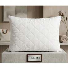H&R Premium Luxury Quilted Pillows Ultra Soft Hotel Quality Bedding For Back Side Sleepers Pack Of 1 2 4 - White - View 1