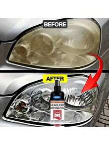 KineShineX Cairan Pembersih Lampu Depan Mobil, Larutan Pembersih Kaca Penutup Lampu Depan dan Belakang Mobil, Alat Pembersih Mobil, Larutan Pembersih Penting untuk Cuci Mobil, Aksesoris Mobil, Buat Mobil Anda Tampak Seperti Baru - Beraneka warna - View 2