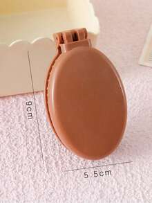 1/2pcs 2-In-1 Folding Mirror Scalp Massage Comb, Mini Lightweight Pocket Hairbrush Tool, Portable Foldable Hair Comb, Suitable For Travel, Outdoor, Sports, Office, School And Daily Care, Practical Beauty Accessory And Graduation Gift - A - View 7
