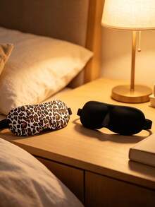 3D Embossed Zero Pressure Blackout Design, Breathable Skin-Friendly Fabric, Full Blackout, Suitable For Napping, Travel, Yoga, Home Use, Vintage Style - Multicolor - View 4