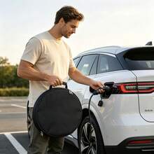 Camping Hiking Portable Storage Bag Waterproof Durable Oxford Fabric Handbag Outdoor Car Charging Cable Tool Storage Bag - Black - View 4