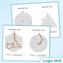 Animal Maze Activity Notebooks For Early Learning, Bunny, Bear, Elephant And Puppy Themes, Progressive Pathfinding Puzzles To Build Reasoning, Concentration And Problem-Solving Skills For Home And Classroom Use - Style - View 4