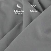 Housse Oreiller Dormeur Latéral 40x145 cm Lot de 2 – Microfibre Certifiée Oeko-TEX, Bord Replié, Extra Douce, Lavable en Machine - Gris - Voir 4