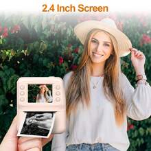 Children's Instant Print Digital Camera, Suitable For Men, Women And Children - HD Selfie Camera, Built-In More Filters, Paper Roll - Portable Mini Printer, Suitable For Easter, World Cup, Travel, Valentine's Day, Christmas, Birthday, 1300mAh Rechargeable Battery - Multicolor - View 9