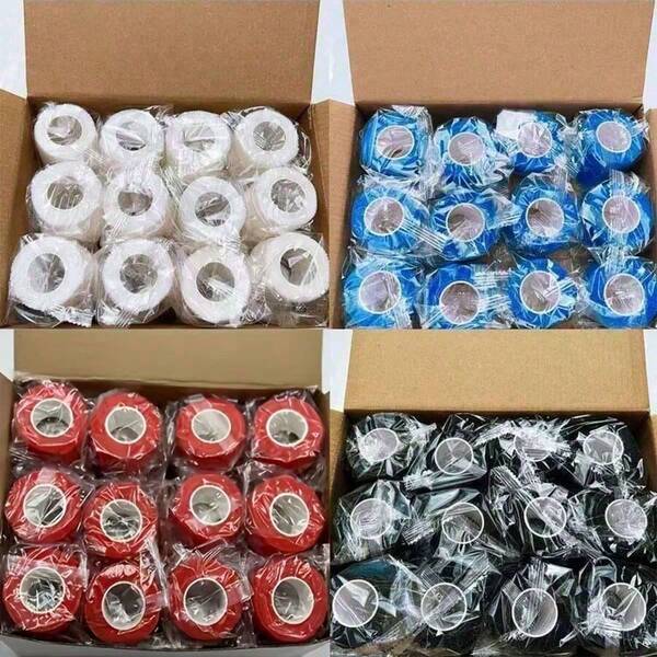 1/6/12 Rolls Elastic Self-Adhesive Bandage, Breathable Soft Non-Woven Adhesive Bandage