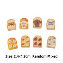 6/12/18pcs Cute Shiba Inu Puppy Resin Decorative Accessories For DIY Jewelry Pendants, Hair Clips, Phone Cases, Scrapbooking, Jewelry Making Materials, Resin Decor - Random Mix - Dog Party Series - View 7