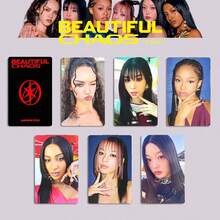 1pc 6pcs KATSEYE BEAUTIFUL CHAOS Merchandise Random Photocards Wvs Benefit Photocards EYEKONS - Multicolor - View 12