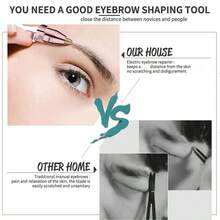 1pc Rechargeable 2-In-1 Women's Facial Hair Remover And Trimmer, With Depilator, Lip And Eyebrow Hair Removal Functions - Achieve Smooth, Flawless Skin In Minutes! - White - View 5