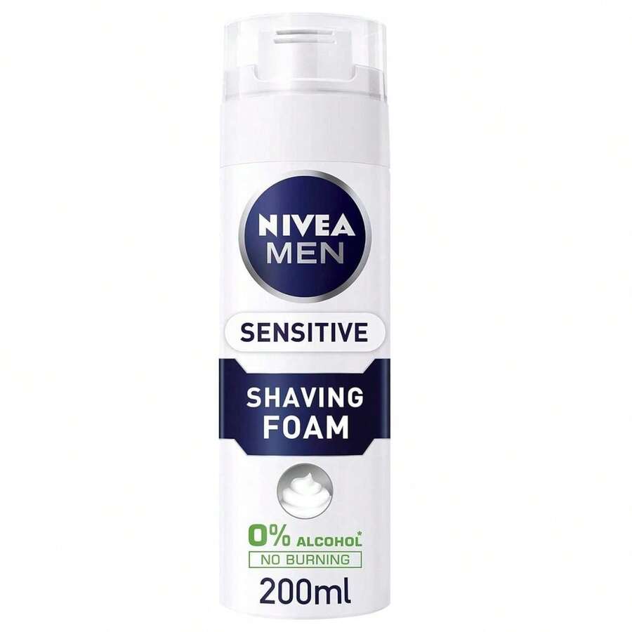 Nivea 200ml For Men Sensitive Shaving Foam - fragrance-neutral - View 1