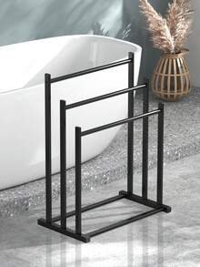 Modern Floor Standing Towel Rack, Freestanding Towel Rack, Suitable For Bathroom, Bathtub Side And Outdoor, Multi-Layer Towel Storage Rack, Bathroom Storage Rack, Bathroom Storage And Organization - Multicolor - View 5