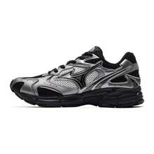 Mizuno 新款 SPEED 2K 緩震透氣網布多功能休閒慢跑鞋 中性款 - 銀色/黑色 - 查看 2
