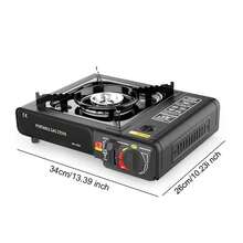 Portable Gas Stove 2400W – Compact Single Burner Camping Stove With Handle - one-size - View 4