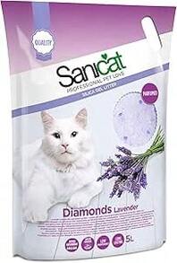 Sanicat Silica Gel Diamonds Litter 5L - Lavender - 2.3 - View 1
