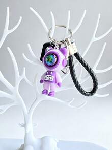 Fashionable Lightning Bear Keychain, Cute Cartoon Couple Doll Pendant, Keyring, Creative Astronaut Keychain, Pendant, Adding Fun And Personalized To Your Items - Multicolor - View 10