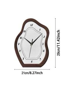 1pc Vintage Creative Desk Clock, Decorative Tabletop Clock, Entryway Clock, Wall Clock, Living Room Decor Display Clock, Battery Operated Silent For Bedroom, Back To School Study Supplies - Multicolor - View 19