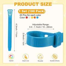 10/30/60pcs Adjustable Poultry Leg Bands, Made Of Non-Slip Plastic, Suitable For Chickens, Ducks, Geese And Other Birds, Convenient For Identification And Management, Designed As Reusable Identification Tags, Accessories, Chicken Accessories (Random Styles Shipped) - Multiple Styles - View 9