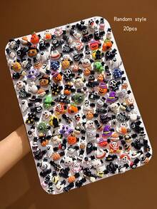 20pcs Random Style Halloween Hair Clips, Suitable For Holiday Wear Hair Accessories - Multicolor - View 7