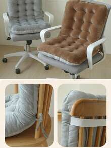 1pc New Double-Sided Chair Cushion Pad, All-Season Integrated Seat And Backrest Cushion, Long-Sitting Butt Cushion, Window Sill Cushion, Seat Cushion With Backrest - Cushion - View 6