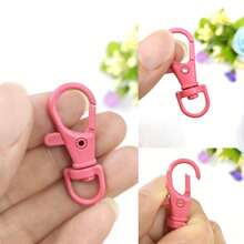 110/330/660pcs Mixed Color Iron Split Rings And Zinc Alloy Rotating Lobster Clasp Hooks, Colorful DIY Handmade Accessories, Suitable For Handicrafts And Keychain Making Projects - Multi-color - View 4