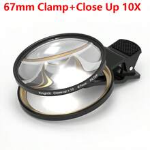 KnightX 37mm-67mm Clamp Phone Holder Clip Close Up 10X For Camera All Smartphones Mobile Professional Macro Photography Filter Can Magnify Up To 10x Shooting Effect - Clamp - View 9