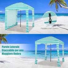 Tende per eventi - Bianco-verde - Visualizzare 3