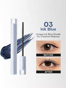 MISTINE Maskara 3-in-1 Memanjangkan, Tahan Air, Tahan Lama 24 Jam, Melengkungkan, Tidak Luntur, Tidak Menggumpal, 4.5g, Hitam/Cokelat/Biru - View 14