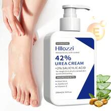 Hllozzi 42% Urea Cream + 2% Salicylic Acid, Suitable For Rough, Thick, Dry, Cracked Skin. Light Beige. Contains Plant-Derived Squalane, Exfoliates And Moisturizes, Provides All-Day Hydration And Protection. Specifically Designed For Feet, Knees And Elbows. - Urea Cream - View 2