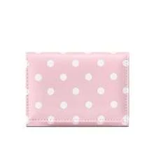 New Women's Short Trifold Wallet, Polka Dot Cute Coin Purse, Student Daily Use Card Holder - Multicolor - View 6