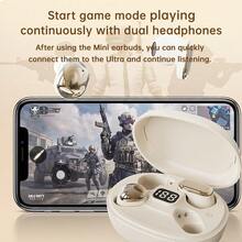Jeep JP EX7 TWS Wireless Bluetooth Earbuds 2 Pasang Earphone dalam Satu Kotak Pengisian Daya Bluetooth 6.0 Mini Sleep Bean Earbuds Ultra Compact Short Stem Earphones Mode Gaming Kontrol Sentuh Earbud Nirkabel - View 3