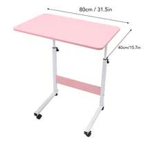Table d'ordinateur à roulettes - Rose - Voir 2
