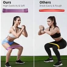5pcs Resistance Bands Set, Perfect For Improving Flexibility And Mobility, Suitable For Yoga, Pilates, Also For Resistance Training In Gymnastics And Dance, Gym Dumbbell Training - Resistance Bands - View 5