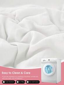 HONEYMOON 1pc Solid Color Long Pillowcase With Ruffles-100% Polyester Pre-Washed Fabric Romantic French Style Pillow Cover, Soft And Breathable, Wrinkle Resistant, No Filler-For Home Dorm Sofa, White - White - View 6