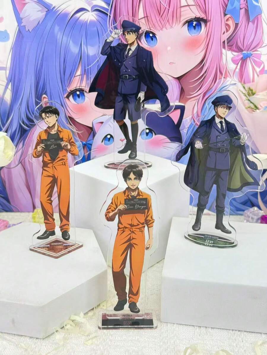 13cm Acrylic Standee, Cute Character Display Standee, Comic Book Merchandise, Home Decor, Room Decoration, Desktop Decoration, Gift For Girls. - Multicolor - View 1