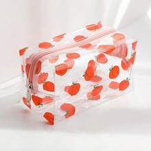 Floral Transparent Waterproof Makeup Bag Women Portable Large Capacity Girl Storage Travel Toiletry Bag - Multicolor - View 4