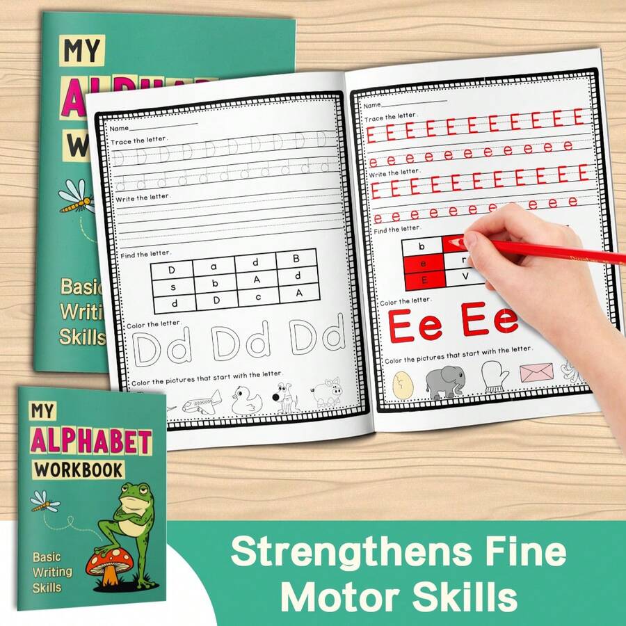 Numbers And Early Reading Notebook, A-Z Handwriting Practice, Number Learning, Simple Sentence Construction, Sight Word Recognition, Vocabulary Practice, Reading Skills, Space Theme Language Activities And Home Classroom Worksheets - Learning Theme - View 1