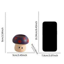 1/2pcs Polka Dot Purple Mushroom Shaped Planter, Suitable For Garden, Patio, Balcony, Breathable Resin Material, Indoor And Outdoor Use, Personalized Micro Landscape Succulent Planting Pot - Mushroom Planter - View 4