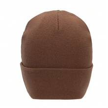 Nike Jordan Outdoor Warm Soft Comfortable Minimalist Casual Versatile Beanie Knit Hat Unisex Brown - Brown - View 3