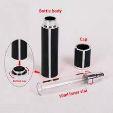 1件高品質水晶水鑽香水可充填瓶，10ml女性香水噴霧瓶，便攜式可充填噴霧瓶，旅行必需品，美甲用品，派對禮物，教師節禮物，迷你香水，旅行瓶組，噴霧瓶 - 查看 5