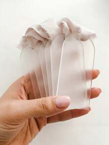 20/30/40/60pcs Acrylic Blank Wedding Gift Tags, Wedding Name Cards, DIY Acrylic Blank Labels, Seat Cards, Decorative Basket Labels, Storage Box Labels, Wedding Supplies - Transparent - View 1