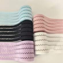 4 Yards/157 Inches High Quality Durable Elastic Band, 6cm/2.36 Inches Sewing Line, Suitable For Clothing And Handicrafts, Ideal Choice For Clothing Waistbands And Shoe/Hat Decorations - Multicolor - View 5