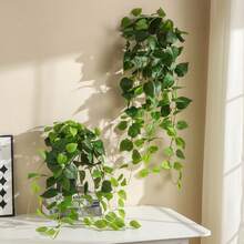 1pc Framed Potted Plant Stand, Plant Climbing Rack, Leaf Vine Trellis, Minimalist Metal Plant Support Stake, Leaf-Shaped Climbing Plant Support, Decorative Plant Rack, Suitable For Pothos, Ivy And Vine Plants - A - View 2