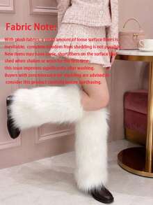 Women's Fuzzy Fur Leg Warmers - Winter Soft Fluffy Boot Cuffs, Perfect For Halloween & Santa Costumes - Multicolor - View 12