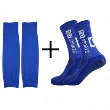 CT TAPESOCKS 2 زوج/مجموعة من جوارب كرة القدم اللاصقة المضادة للانزلاق، جوارب كرة السلة، جوارب رجالية متوسطة الطول، جوارب رياضية، وأغطية الساق الرياضية - متعدد الألوان - مشاهدة 6