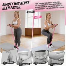 Sculpt And Tone Every Muscle - Perfect For Pilates, Yoga, Stretching And Strength Training. Targets Arms, Shoulders, Back, Legs, Glutes And Core, While Improving Flexibility, Balance And Posture. - Pink - View 3