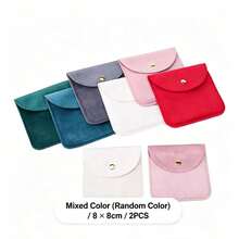 2pcs/5pcs/10pcs/20pcs/50pcs Velvet Jewelry Packaging Bags Soft Velvet Gift Bags For Rings Earrings Bracelets Necklaces Storage Bags Wedding Guest Candy Bags Gift Bags - Velvet Jewelry Pouch - View 40