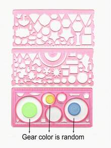 3pcs Drawing Spiral Ruler Set, Creative 20cm Soft Ruler, Transparent Template Multi-Function Ruler, Hand-Drawn Newspaper Dedicated Soft Ruler Set, Multi-Function Spiral Ruler Set, Geometric Drawing Tool, Multi-Purpose Drawing Stationery, Random Gear Color, Back To School Supplies - Sets - View 7