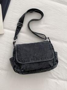 Fashionable Flap Men's One Shoulder Crossbody Bag - Multicolor - View 5