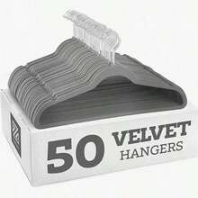 Premium Velvet Hanger, Non-Slip Thin Felt Hanger, Sturdy Hanger, Heavy Duty Coat And Suit Hanger, Durable Suit Hanger, Closet Use, Ideal Closet Accessory 1pc - Multicolor - View 1
